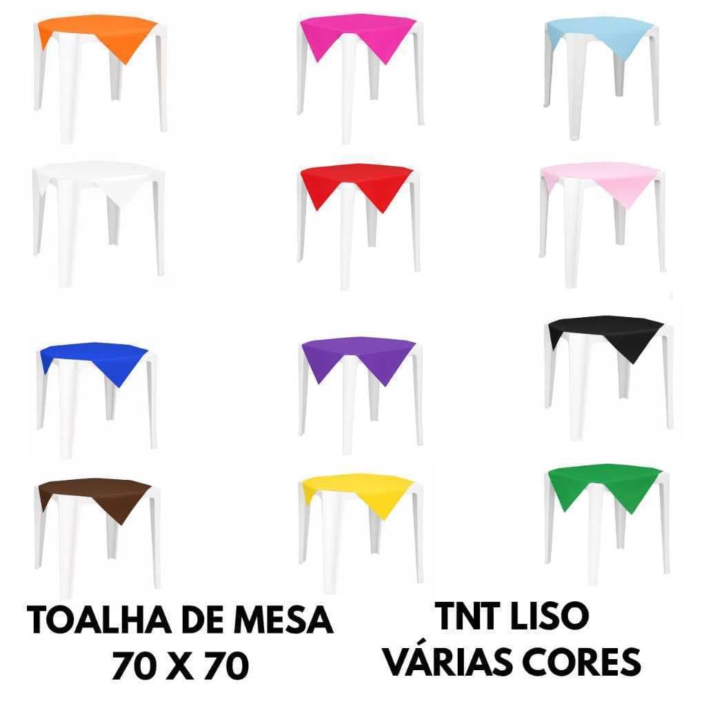 Kit 5/10/20 Toalhas De Festa / Mesa Cobre Mancha Tnt 70cm X 70cm
