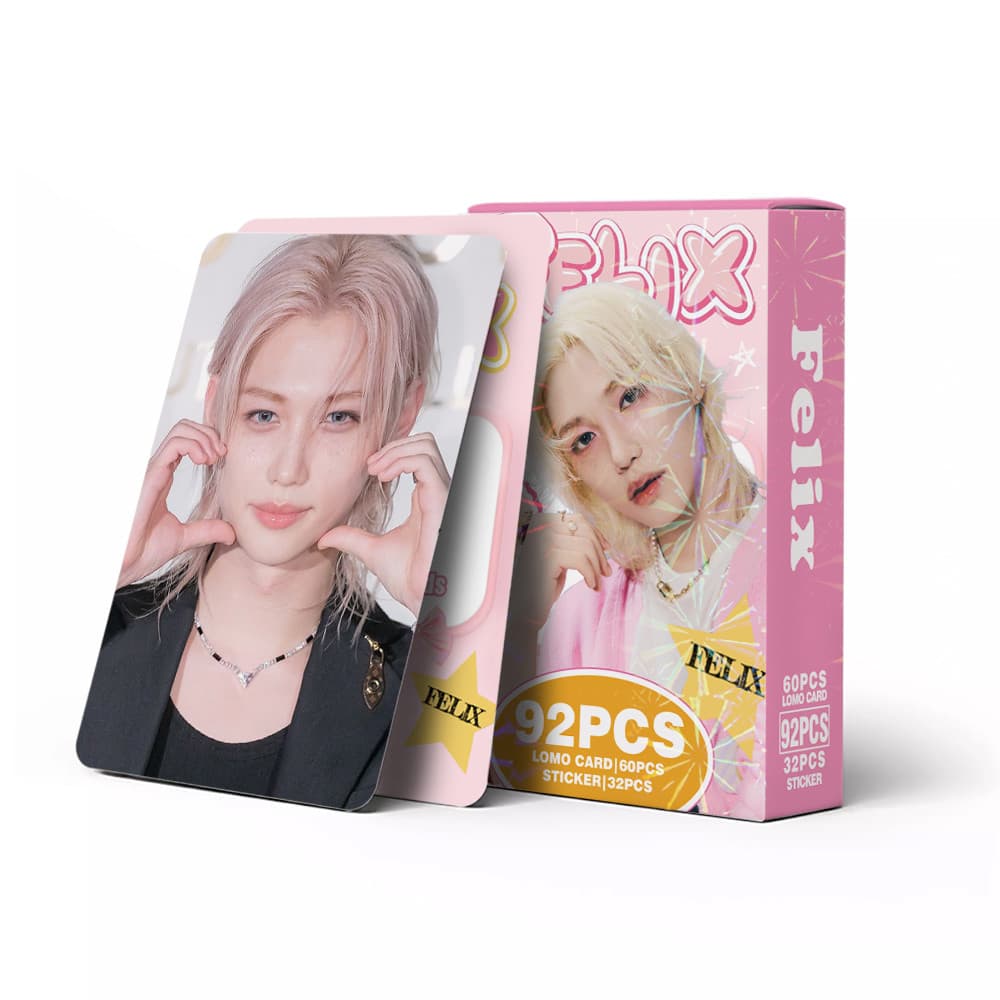 92 Unidades/Caixa STRAYKIDS SOLO FELIX Photocards KPOP LOMO Cartão