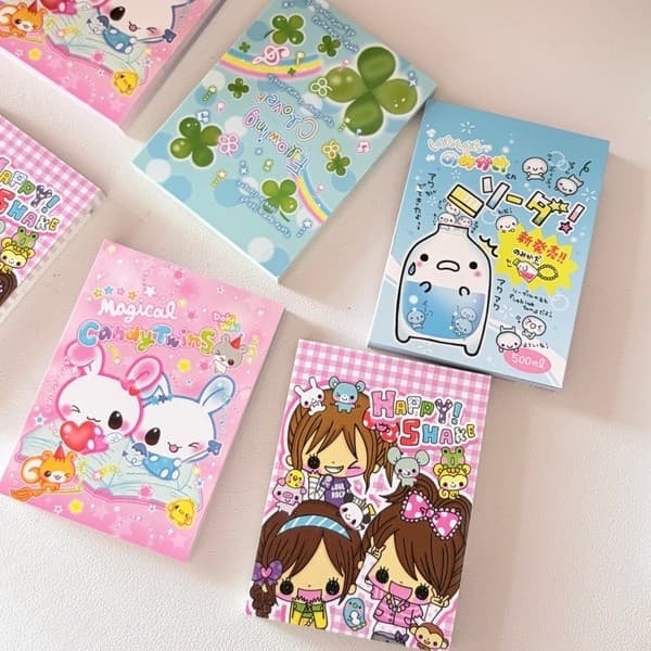 70 Folhas Bonito Japonês Estilo Antigo Blocos De Notas Papel Mensagem Caderno Portátil Meninas Bloco Memorando Papelaria