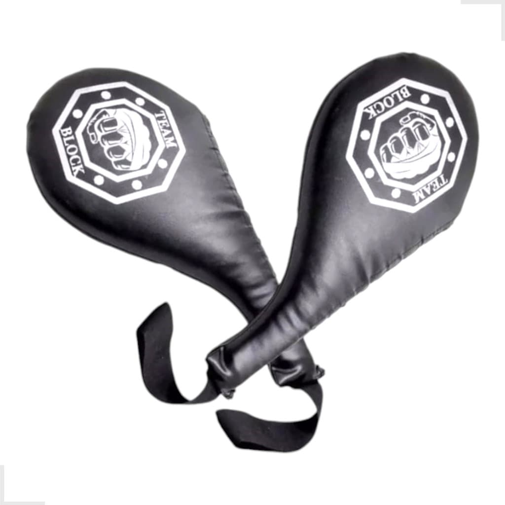 Kit 2 Raquetes De Chute Taekwondo Treino  de Muay Thai, Boxe, MMA Artes Marciais, Kickboxing, Karate
