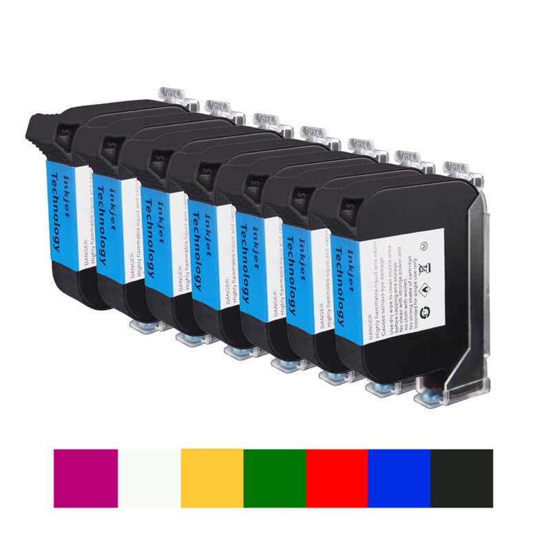 Cartucho Portátil Para Impressora Jato De Tinta , De Secagem Rápida À Base De Solvente Ecológico De 12.7 Mm Sem Criptogr