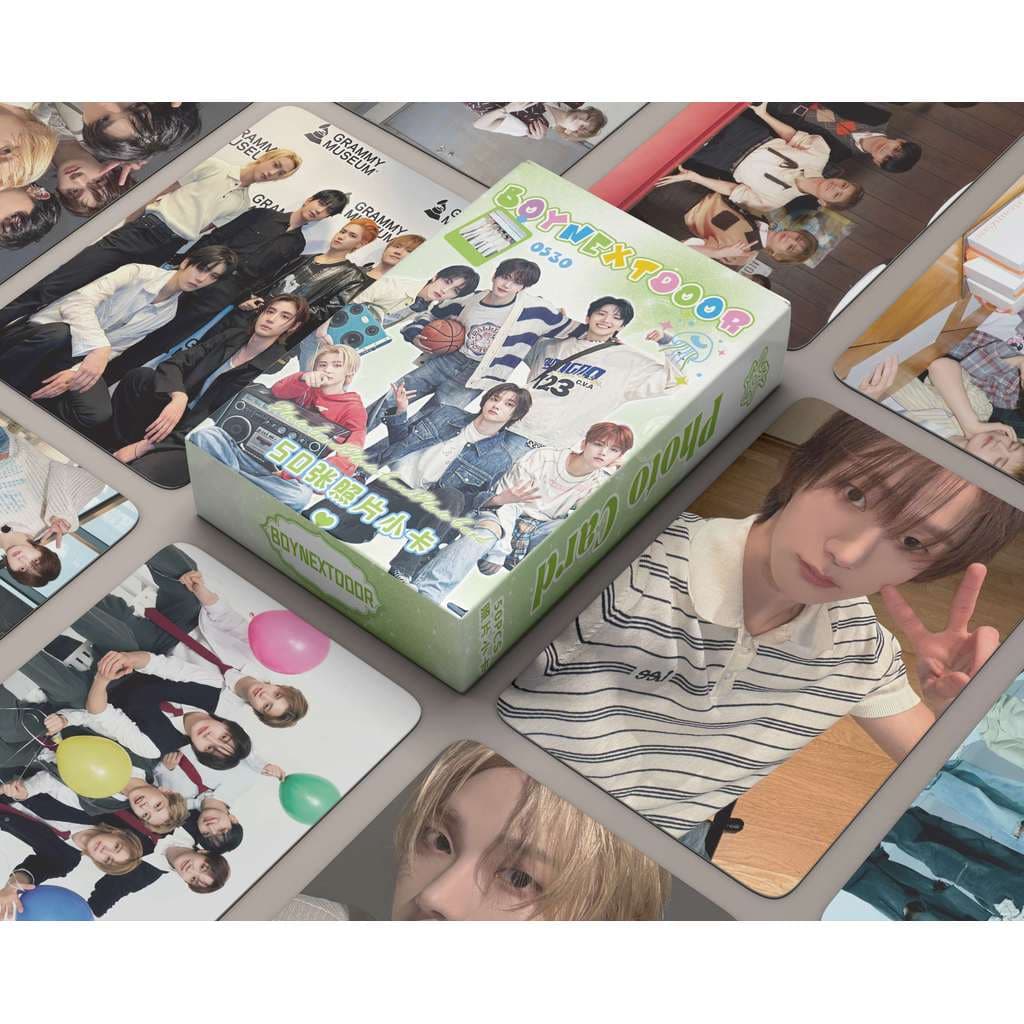 50-55pcs BOY NEXT DOOR Photocards Laser Holographic Lomo Cards BOYNEXTDOOR Kpop Hologram Postcards Fast Shipping YM