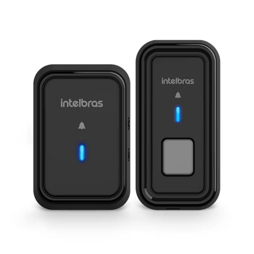 Campainha Inteligente Intelbras Sem Fio Com Bateria Cib 101S Bivolt Ate 100m de Distancia Com 5 Sons Diferentes