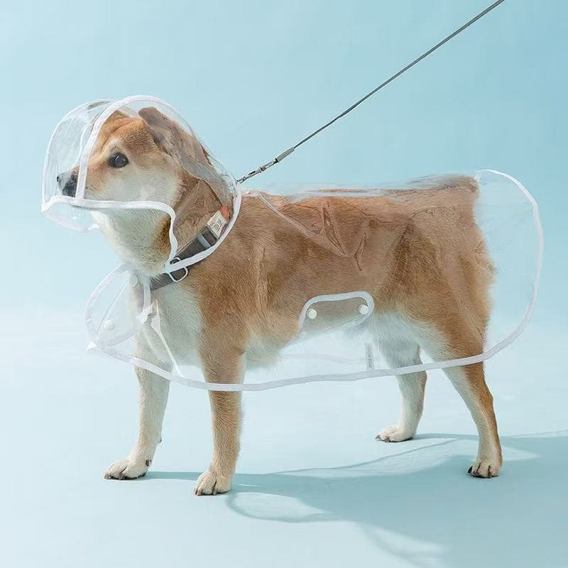 Capa de Chuva Pet Impermeável Proteção Cachorro Grande Médio Pequeno Porte Passeio Chuva LR-0180