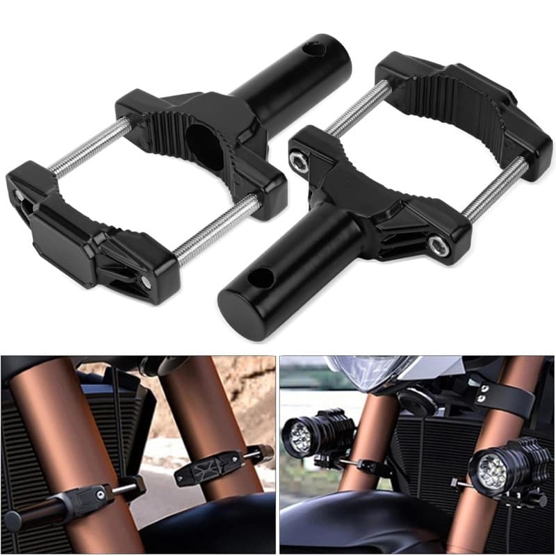 Suporte de montagem universal para motocicleta, suporte de farol modificado, suporte de holofote, extensão de poste, est