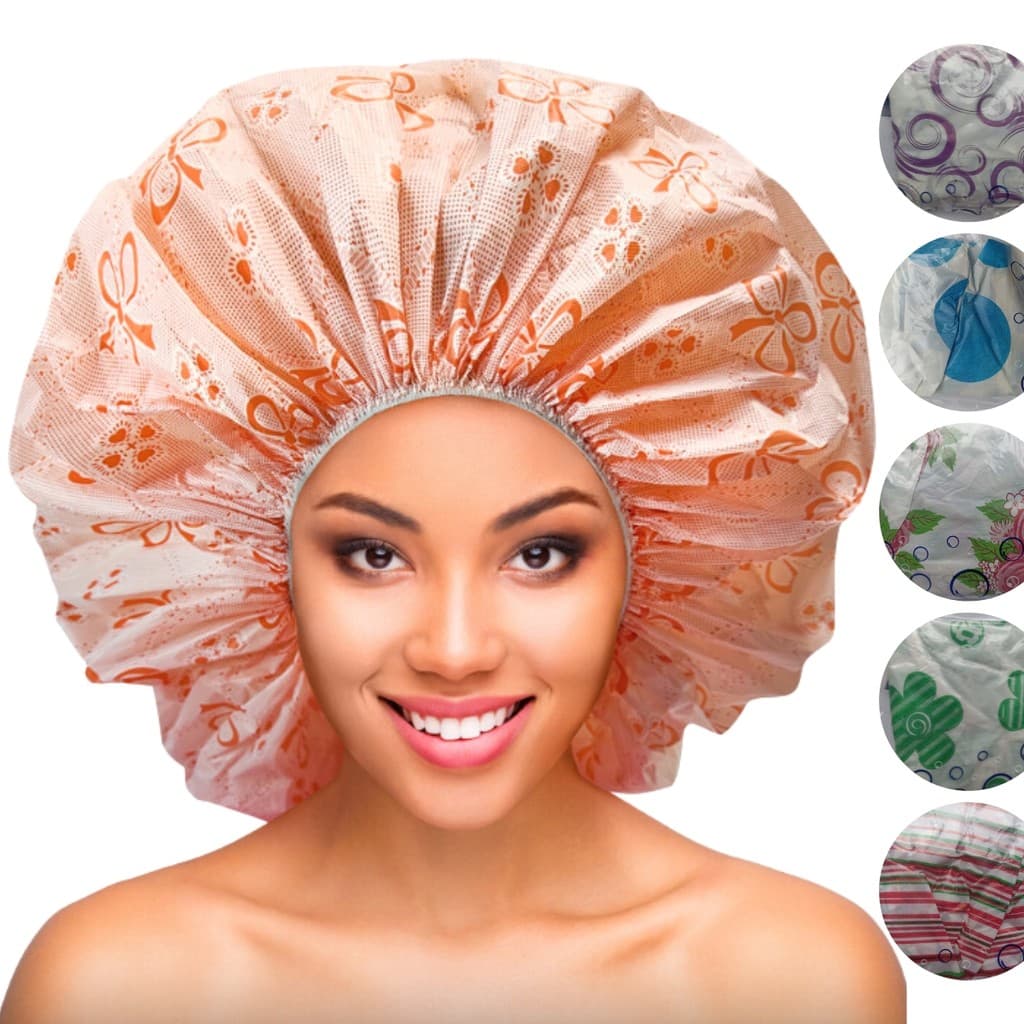 Touca Grande Luxo Para Banho Cabelo Volumosos Santa Clara Estampa Aleatória