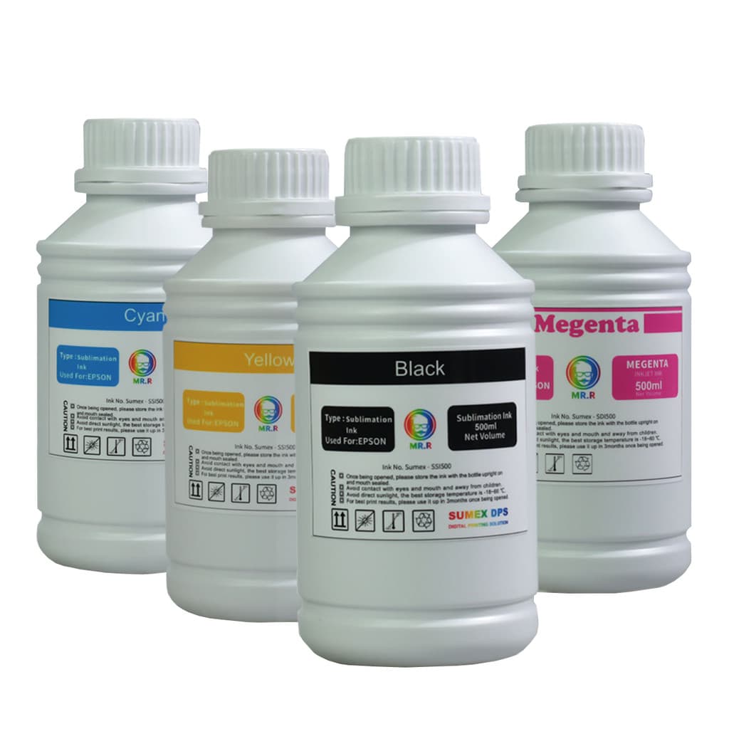 Tintas Sublimáticas 4 Cores CMYK  500ml