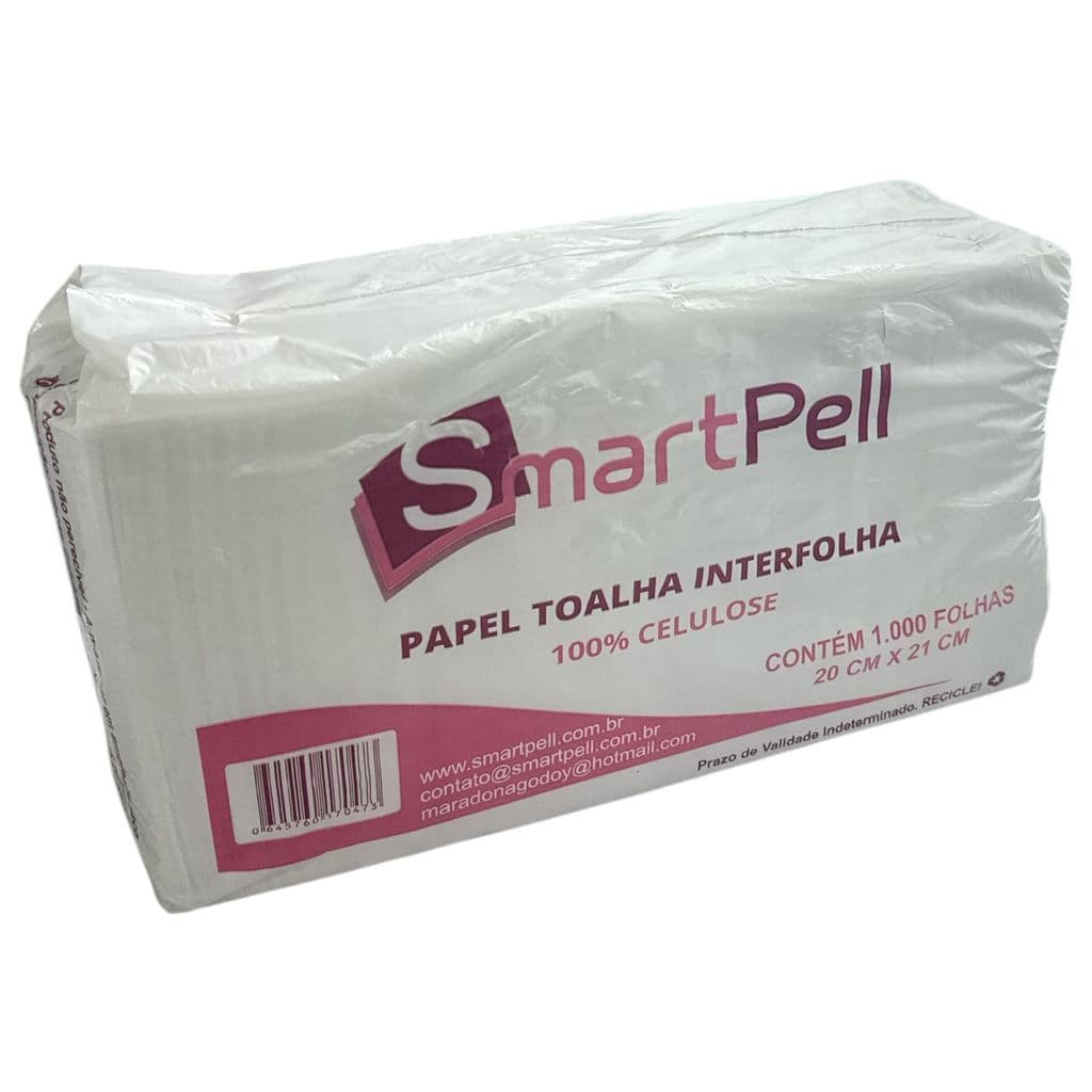 PAPEL TOALHA INTERFOLHADO 18,5x19,4CM 1000 FOLHAS 100% CELULOSE (ROSA)