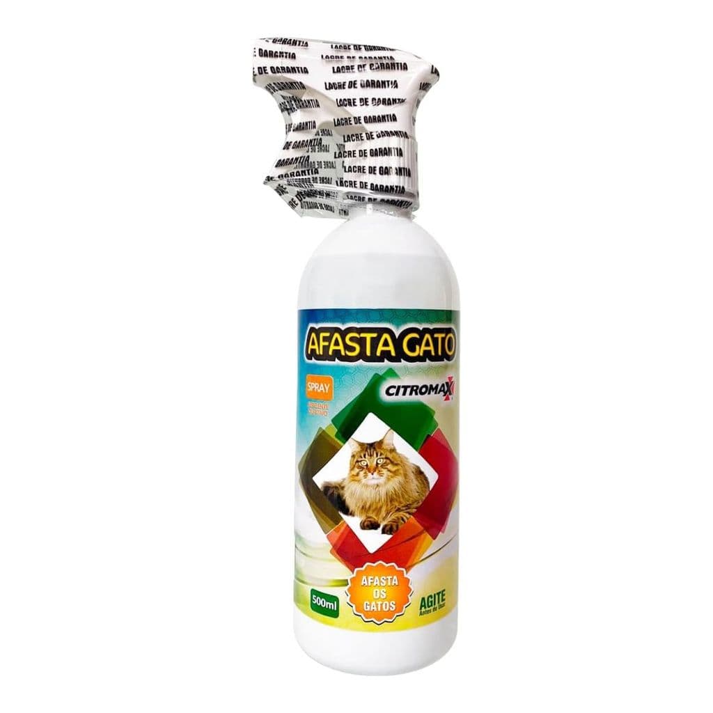 Afasta Gato Spray 500ml Repelente Olfativo Com Odor Cítrico