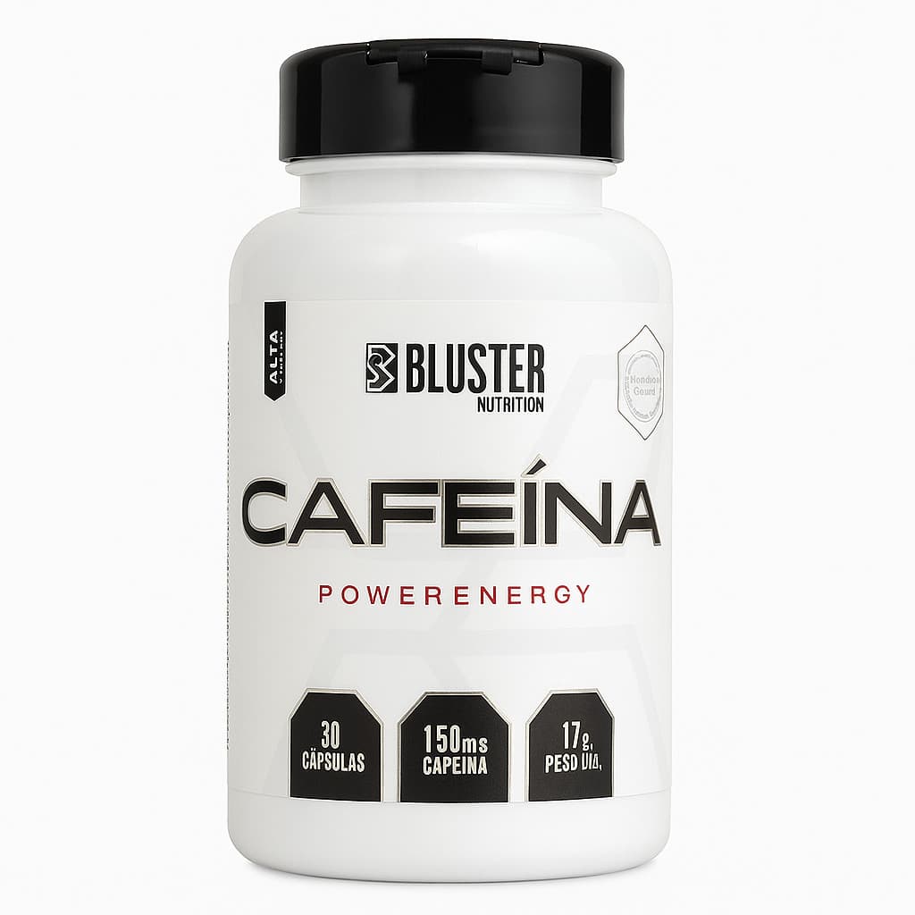Cafeína Bluster 150mg 30 Cápsulas Power Energy Pré-Treino Alta Performance