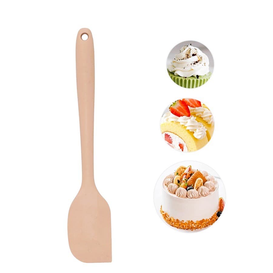 Espátula Pão Duro Silicone Fechada Raspadora 40cm Rosa