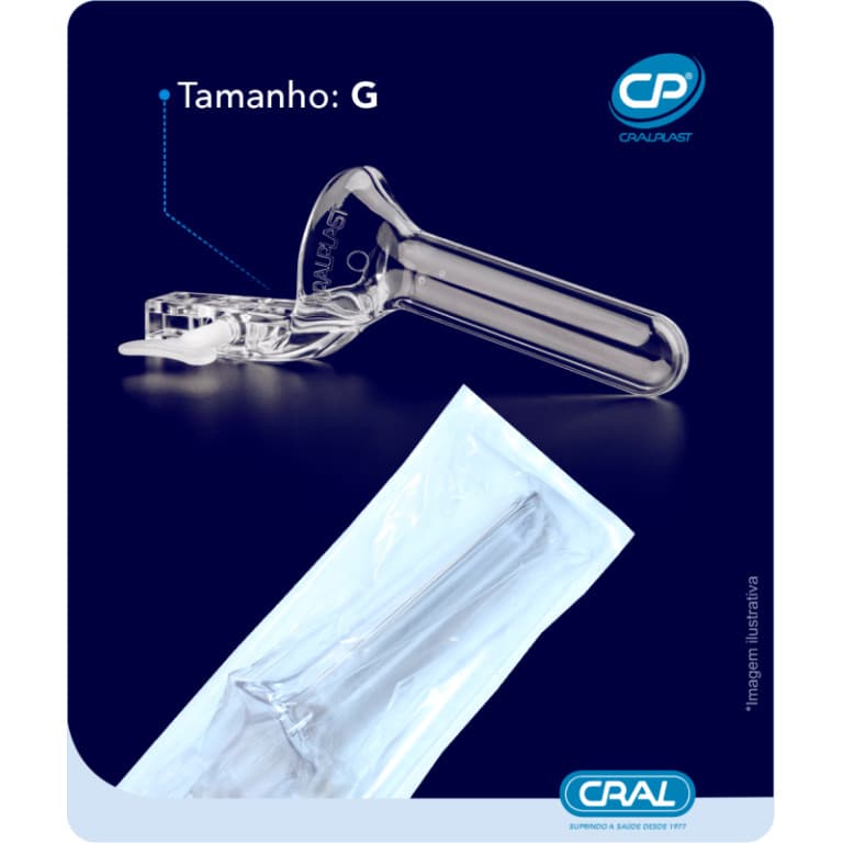 Especulo Vaginal Descartavel Esteril (G) Embalagem Individual - Cral