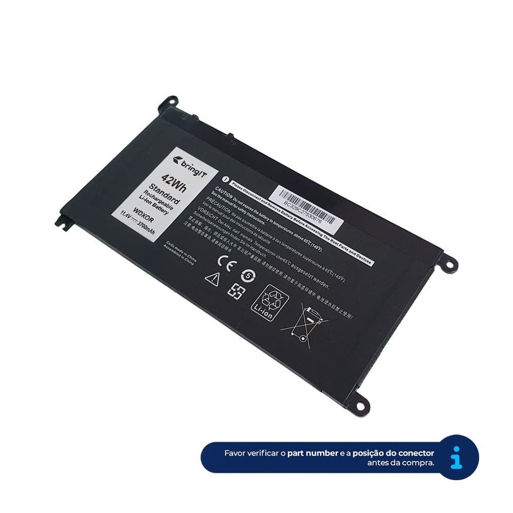 Bateria para Notebook Dell Latitude 3480-P79G001 P79G WDX0R | 3700 mAh