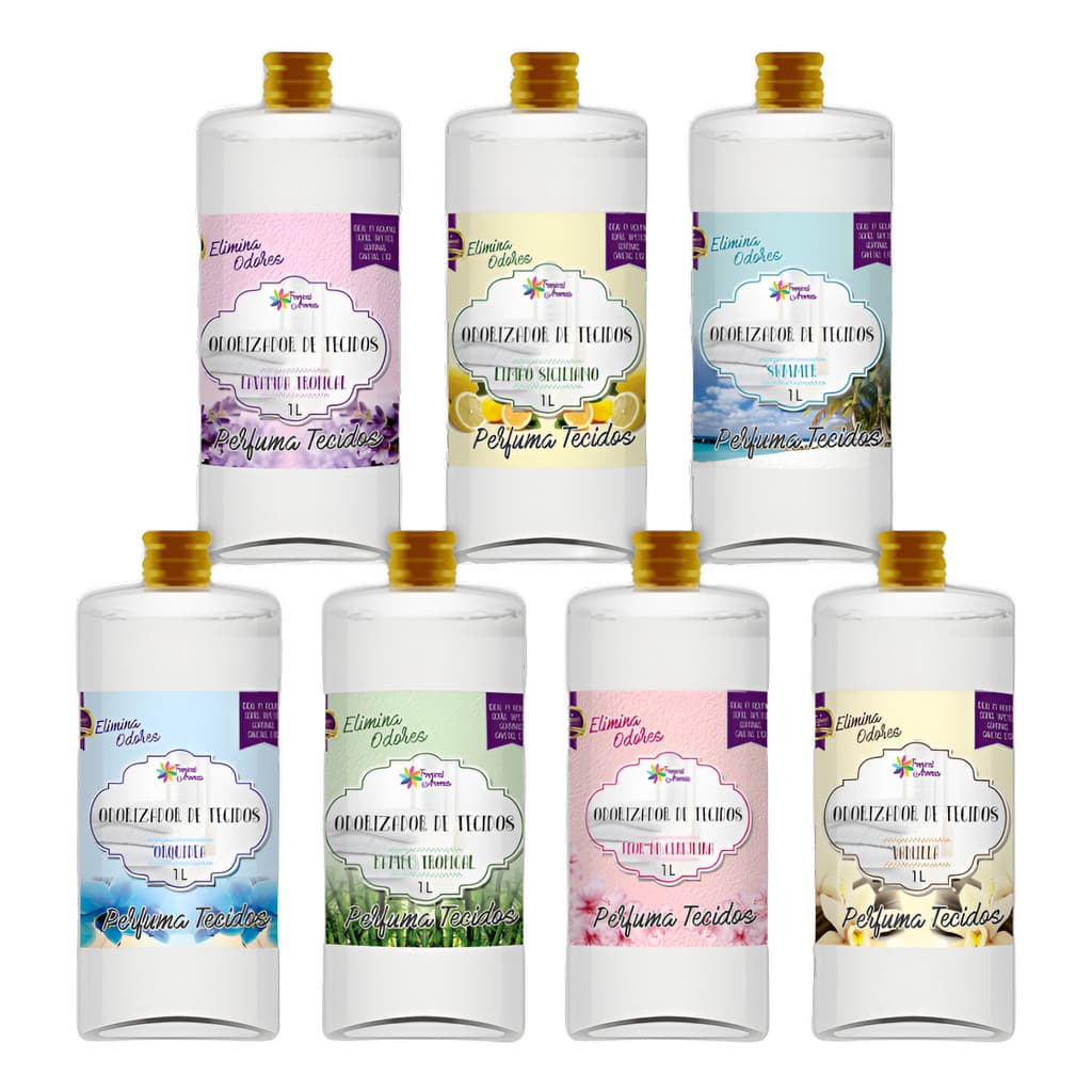 Refil Odorizador Tecido 1 Litro Tropical Aromas Elimina Odor