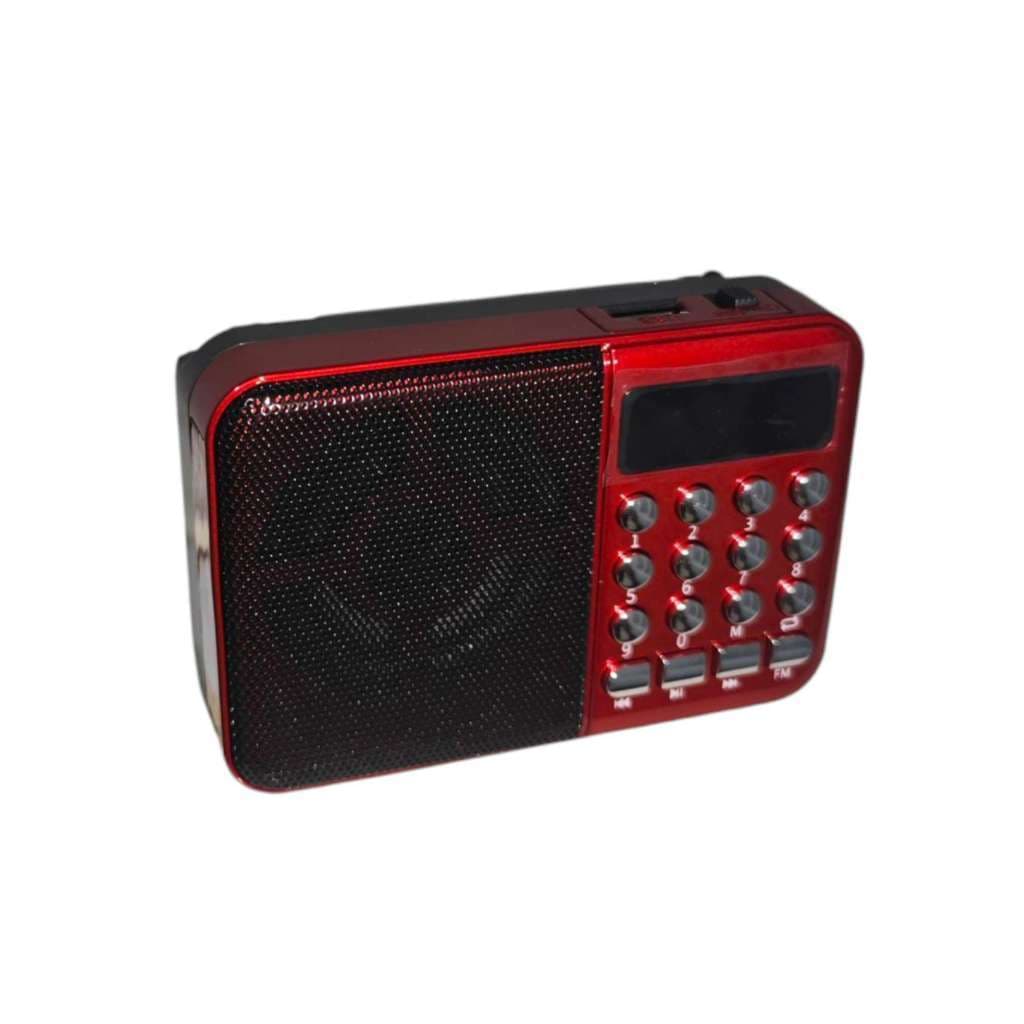Rádio Retrô Fm Recarregável Bluetooth ÁTOMO Colorido Entrada De Cartão E De Fone De Ouvido MO-C3L - 
