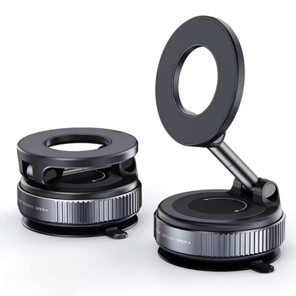Suporte Magnético Ajustável E Dobrável Para Telefone, 360° Giratório Com Ventosa A Vácuo Para Painel