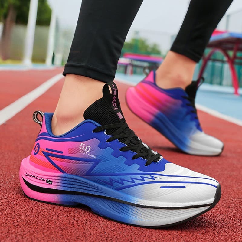 Tênis De Corrida Grandes Com Placa De Carbono , Malha Ultraleve E Respirável , Casual Versátil , Tamanhos 34-45