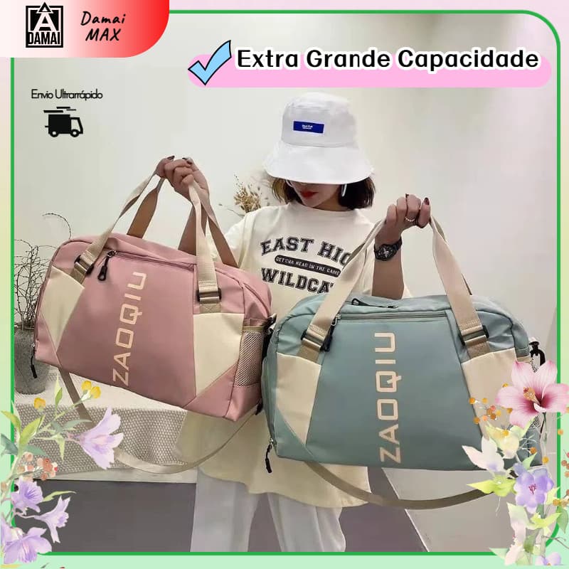 Bolsa de Viagem com Alça Grande Resistente e Impermeável Mala de Mão Ideal para Academia e Viagens