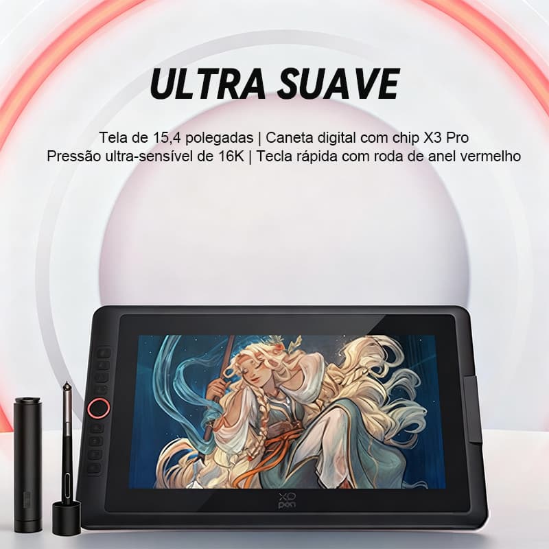 Mesa Digitalizadora XP-Pen Artist 15.6 Pro | Tela Full HD para Design Profissional