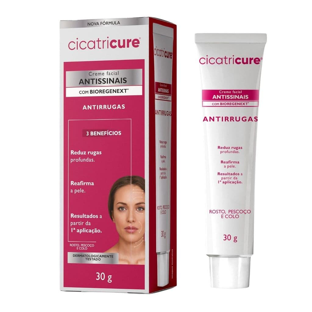 Cicatricure Creme Antissinais 30g Rejuvenescedor Facial