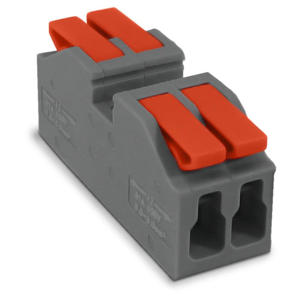 Conector De Emenda Alavanca Chuveiro Borne 2 Vias 6mm 41a