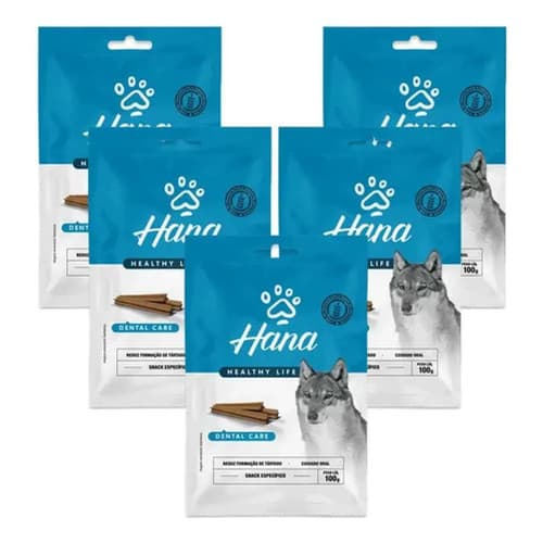 Petisco Para Cães Adultos Hana Dental Care 100g 5 Unidades