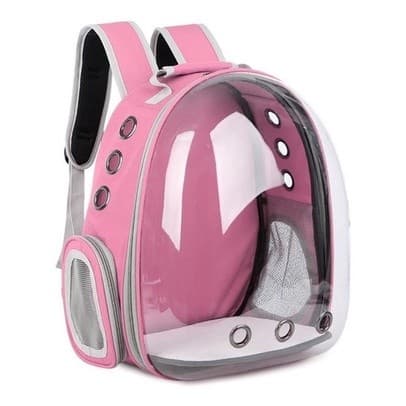 Mochila Bolsa Pet Visão Panorâmica Astronauta Cachorro Gato até 5kg