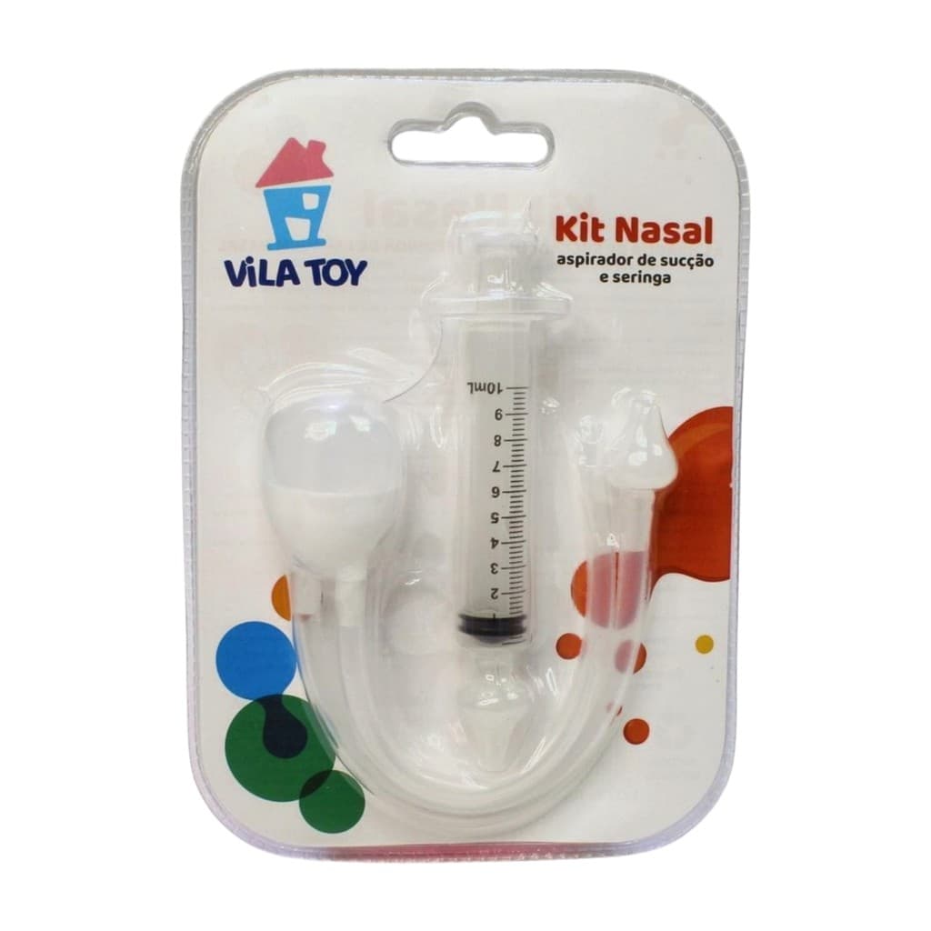 Kit Limpeza Nasal Infantil Aspirador e Seringa - Vila Toy