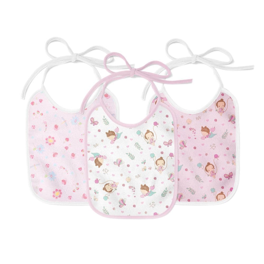 3und Babador Plastificado Estampado Alimentacao Bebe 21x19cm