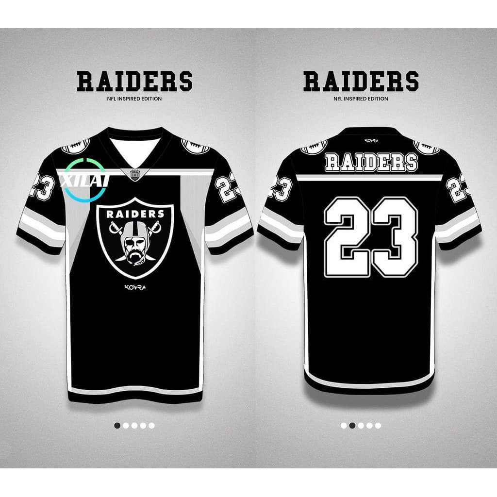 2026 XIL Kovra & Raiders Jersey Verão Masculino 3D Manga Curta Moda Camiseta