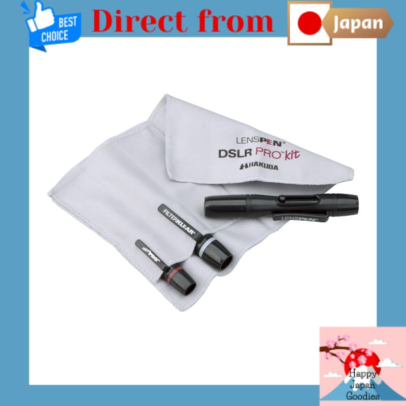 Suprimentos De Manutenção HAKUBA LensPen Pro Kit Plus Preto [3 Canetas + Cabeça Sobressalente + Pano De Microfibra De Armazenamento] Limpador Tipo Caneta KMC-LP23BKTP-Limpeza De Câmera-[Direto Do Japão]