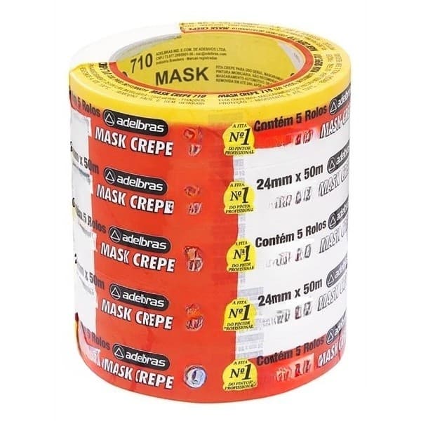 KIT FITA CREPE 710 MASK 24mm X 50 m C/ 05 ROLOS