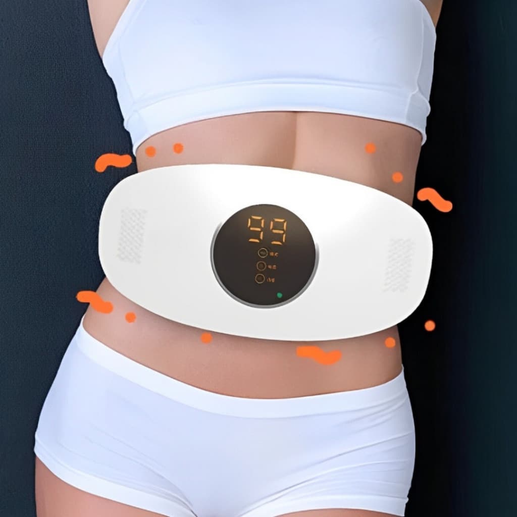 Cinto Abdominal Elétrico – Massagem Vibratória e Terapia Infravermelho para Digestão e Emagrecimento