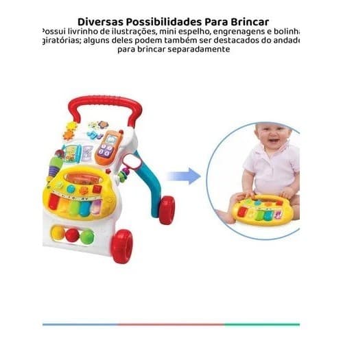 Andador Musical Multi-atividades - Winfun 0804 Cor Colorido