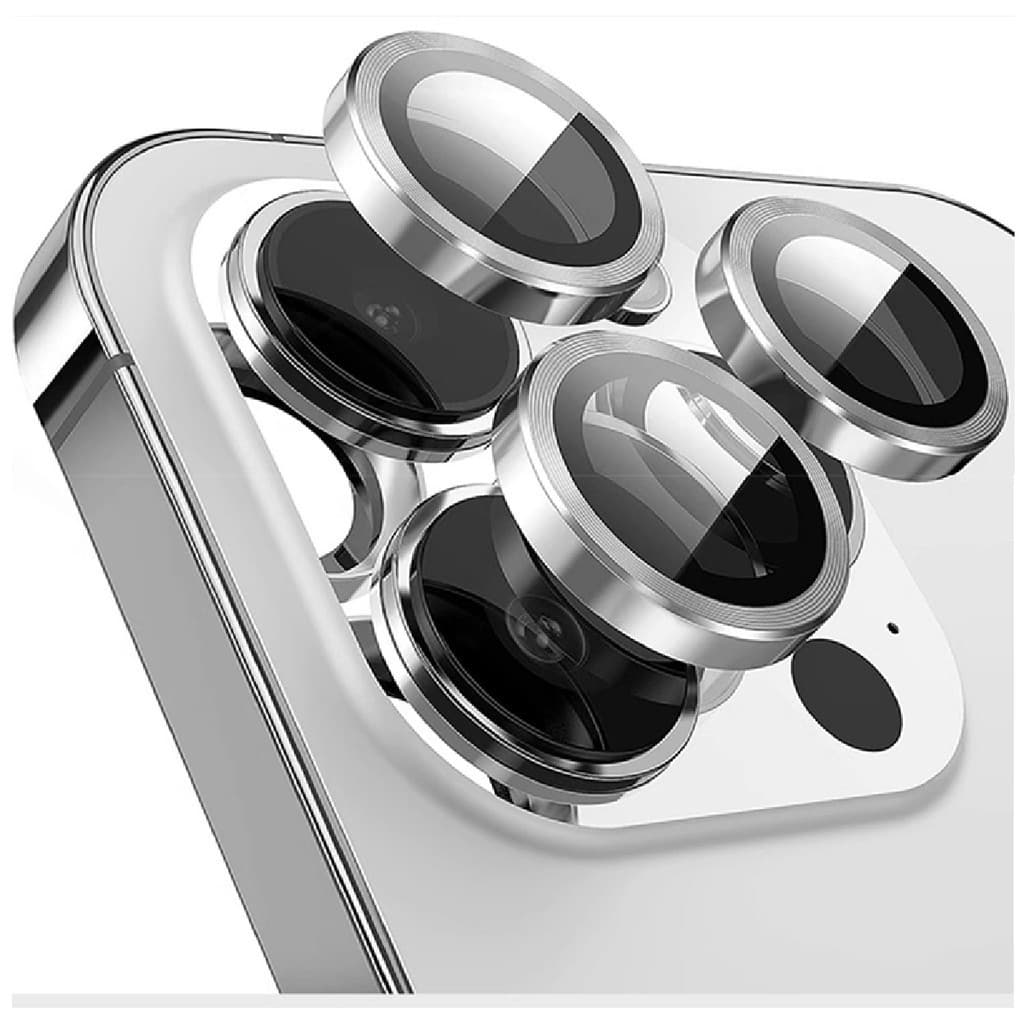 Kit Película para Lente de Câmera – Vidro + Alumínio, Proteção Anti-Risco e Alta Transparência (Prata)