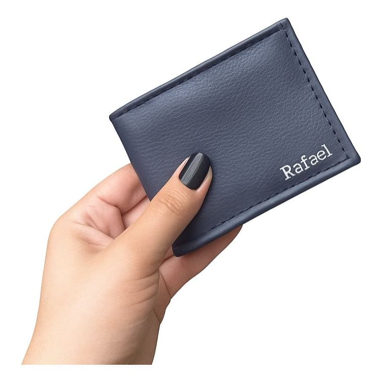 Kit 12 Carteira Masculina Sintético Floater Mini Slim Pequena Compacta Personalizada M:01