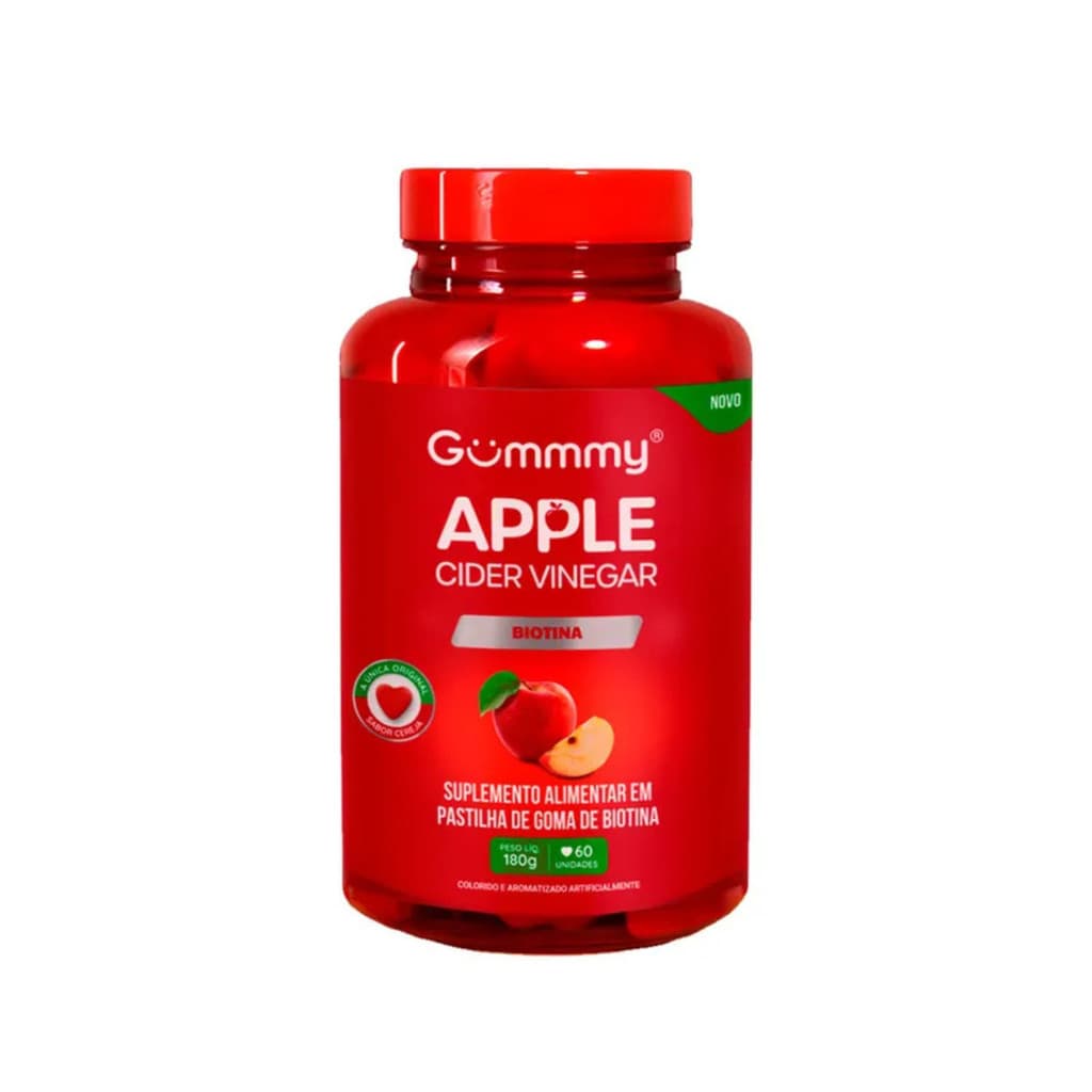 GUMMY APPLE CIDER VINEGAR C/60 GOMAS BIOTINA/VINAGRE DE MACA