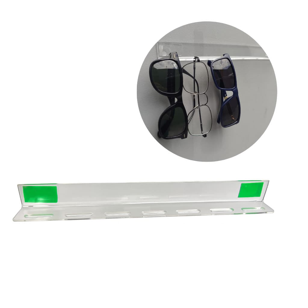 Suporte organizador para Óculos em acrílico c/fita dupla face