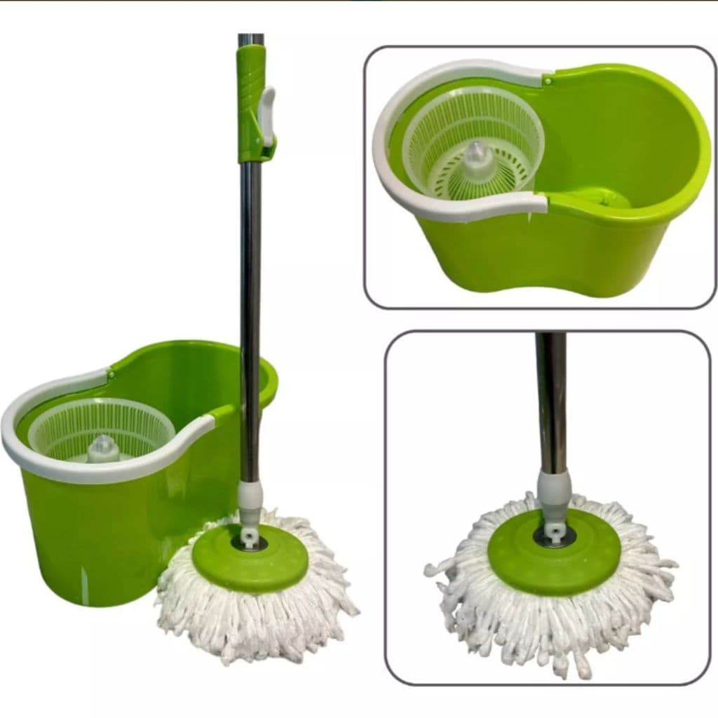 VASSOURA ESFREGAO MOP GIRATORIO COM BALDE CAPACIDADE 8 LITROS