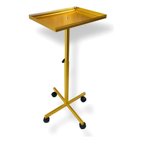 Carrinho Auxiliar Salão Megahair Dourado P/ Coloração