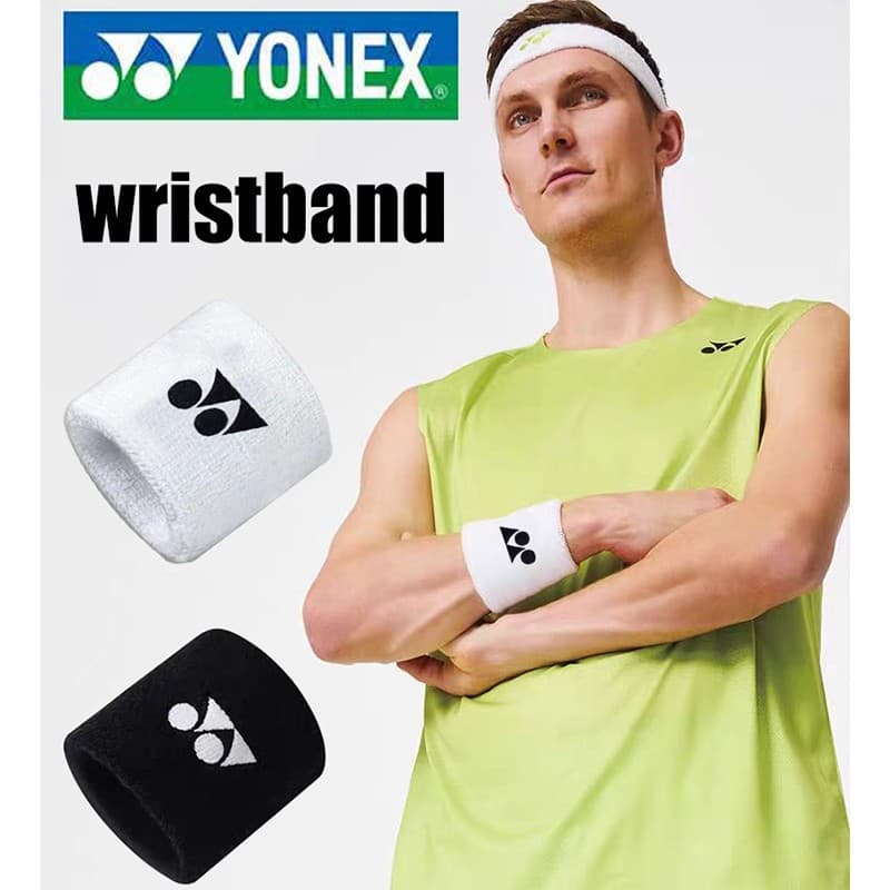 1 Par YONEX Badminton Pulseira Esportes Fitness De Algodão Puro Forte Absorção De Suor