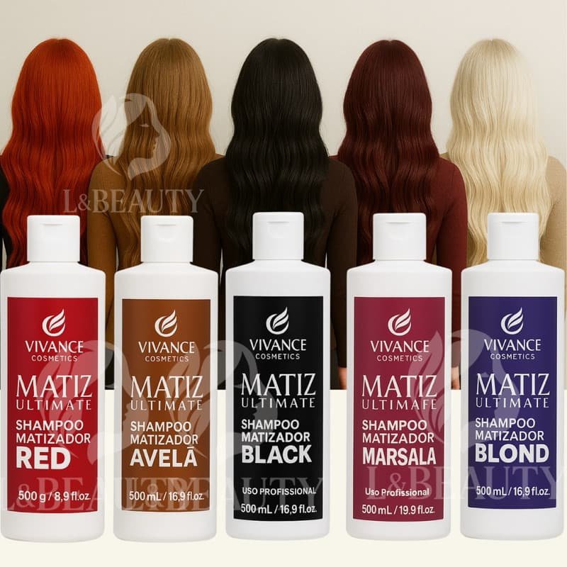 Shampoo Matizador Tonalizante Cabelos Coloridos Vivance Cosmetics UltiMate 500ml
