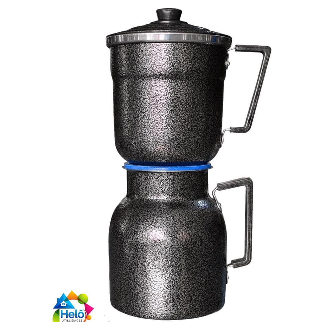 Cafeteira Grande 1,8L Alumínio CRAQUELADA (produto certificado INMETRO)