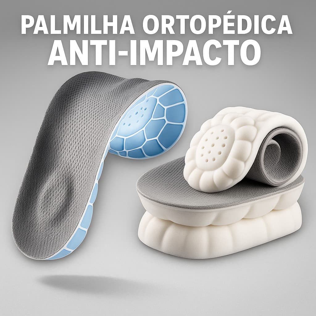 Palmilha Ortopédica 4D Gel Macia Suporte de Arco Anti-Odor Para Corrida Caminhada 1347