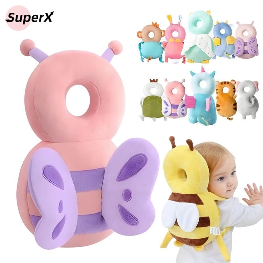 Mochila de Proteção Infantil para Bebês – Protetor de Cabeça com Almofada Anti Impacto e Antiquedas