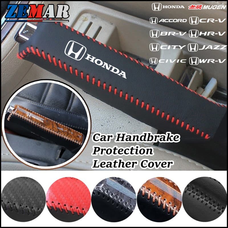 Capa Protetora Universal De Freio De Mão Para Carro Honda De Couro Decorativa Acessórios Internos De Fit City Hatch Hrv 