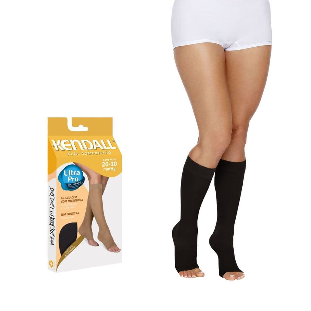 Meia Kendall 3/4 Alta Compressão s/Ponteira