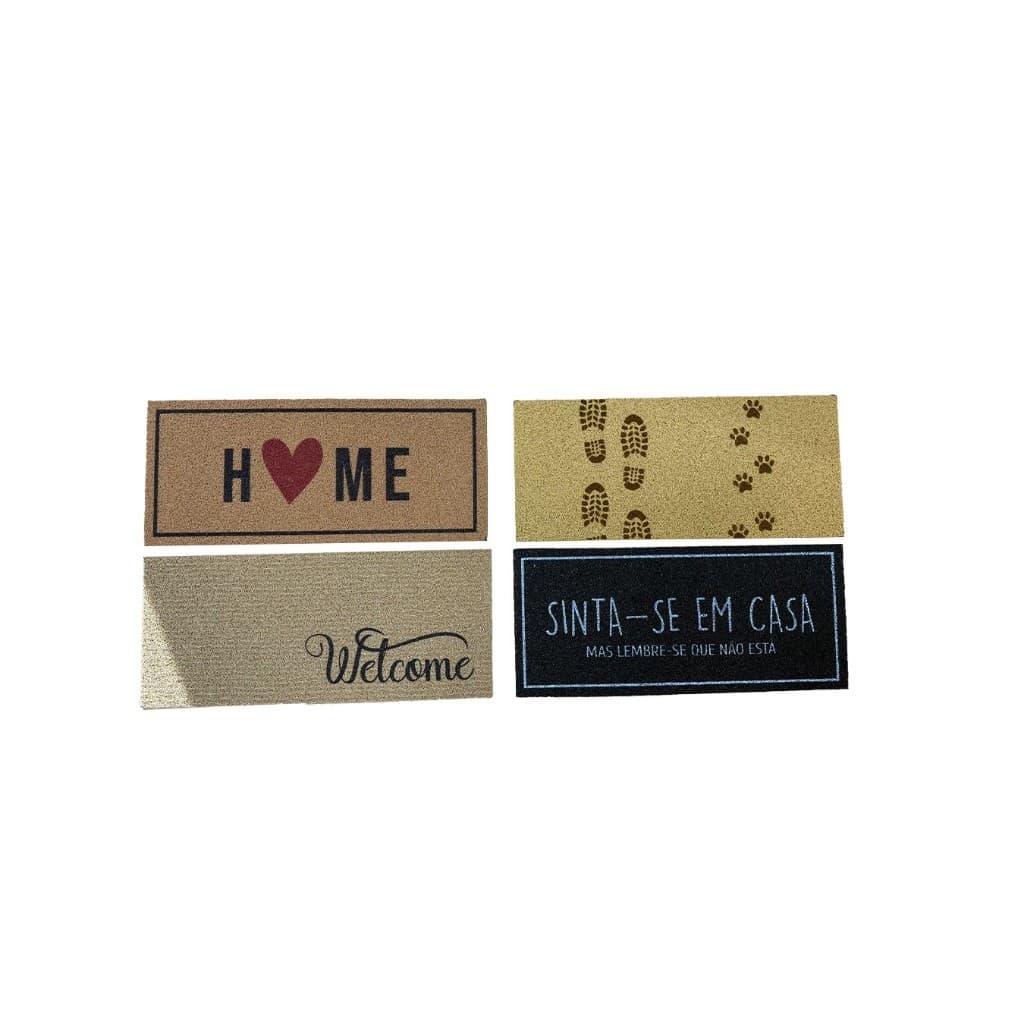 Tapete Porta Entrada Casa Capacho Vinil 30cm X 70cm