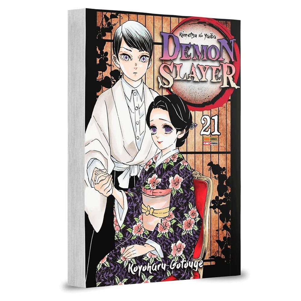 Livro Mangá Demon Slayer Kimetsu No Yaiba Volume 21 Editora Panini