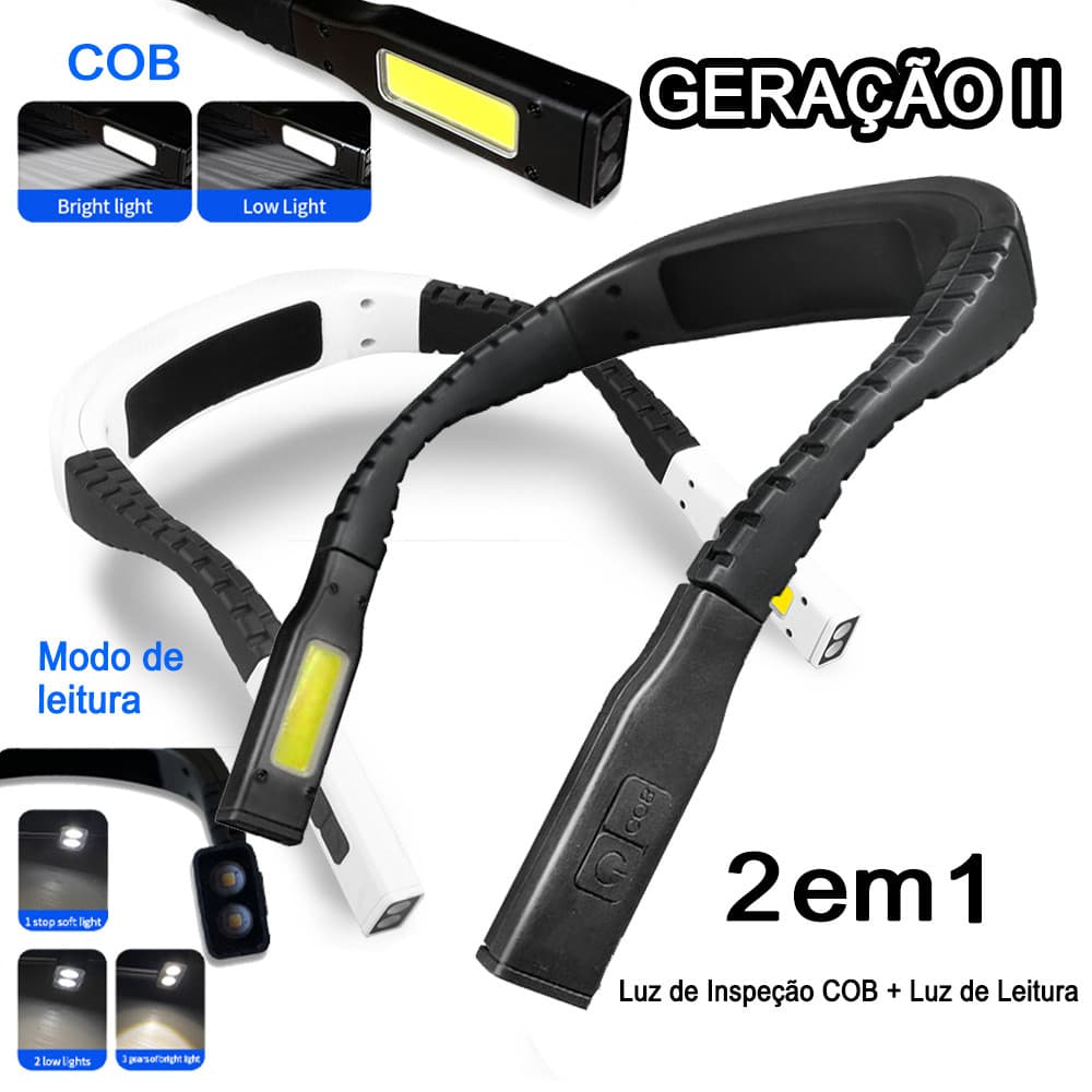 Multifuncional Pendurado Pescoço Luz Noturna Luz De Leitura Lanterna De Viagem Noturna  Luz De Inspeção COB